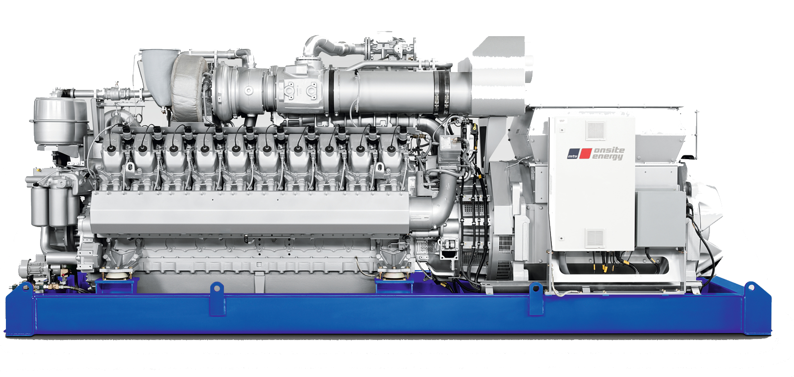 Газопоршневая электростанция MTU 1554 открытая GG16V4000A1