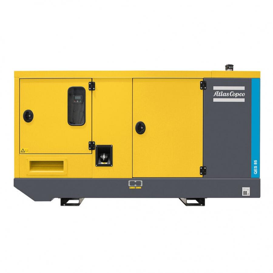 Дизельный генератор Atlas Copco QES 85 в кожухе на шасси с АВР 4045TF220