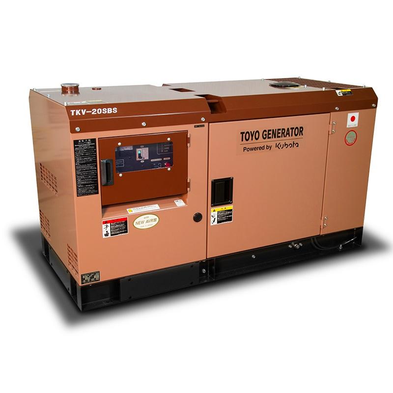 Дизельный генератор Toyo TKV-20SBS в кожухе с АВР V1305