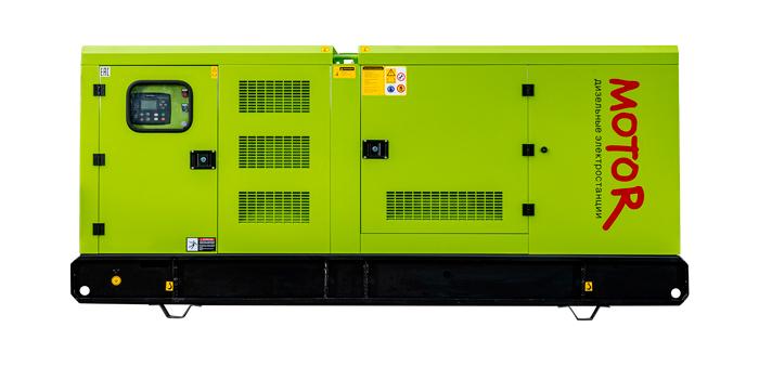 Дизельный генератор Motor АД 80-Т400 в кожухе на шасси с АВР 4RT55-88D