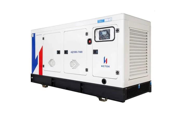 Дизельный генератор Исток АД100С-Т400-РПМ35 в кожухе на шасси с АВР YHG100