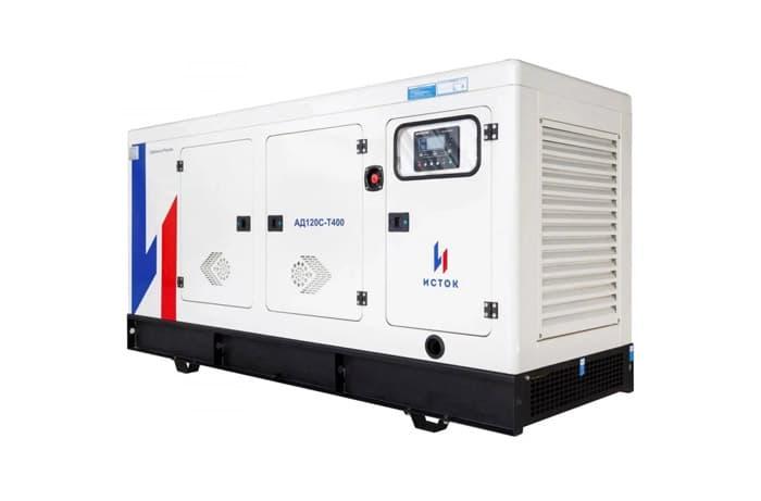 Дизельный генератор Исток АД120С-Т400-РПМ35 в кожухе на шасси YHG120