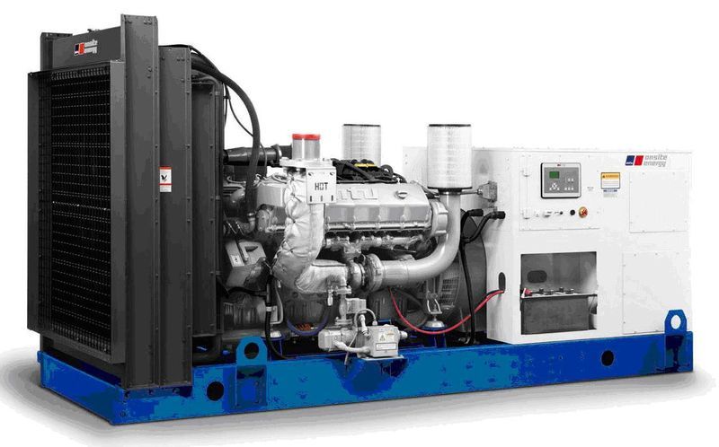 Дизельный генератор MTU 880 кВт открытая