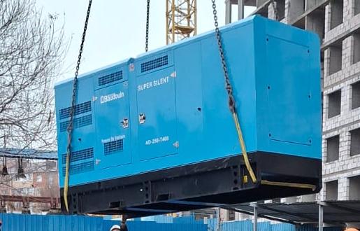 Строительная площадка в Краснодарском крае ДГУ 200 кВт двигатель RICARDO