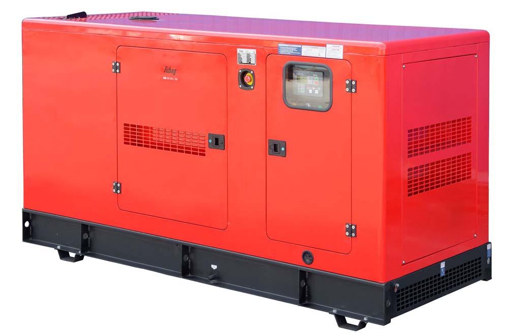 Дизельный генератор Fubag DS 80 DAC ES в кожухе на шасси FD4105AT
