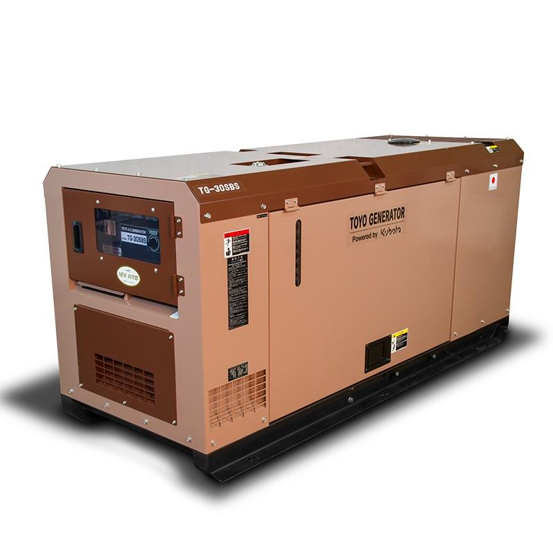 Дизельный генератор Toyo TG-30SBS в кожухе на шасси V3300