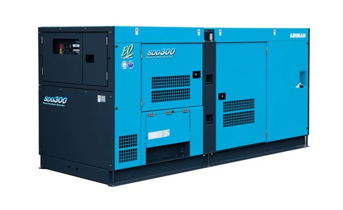 Дизельный генератор Airman SDG300S-P в кожухе с АВР SAA6D125E-2-B
