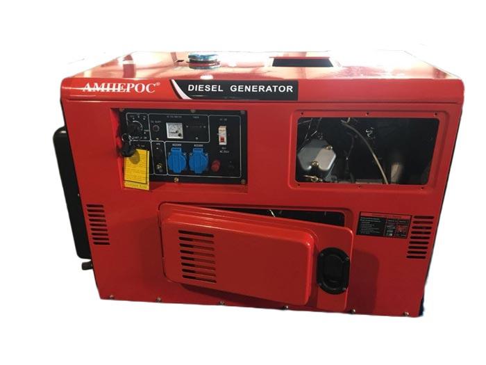 Дизельный генератор Амперос LDG 15000S в шумозащитном кожухе
