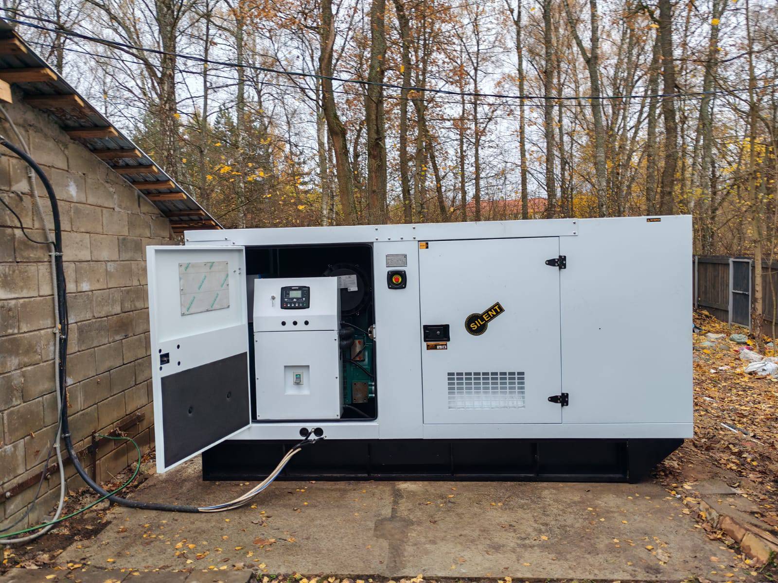 База отдыха "Тепло" в подмосковье  ДГУ 200 кВт двигатель WEICHAI