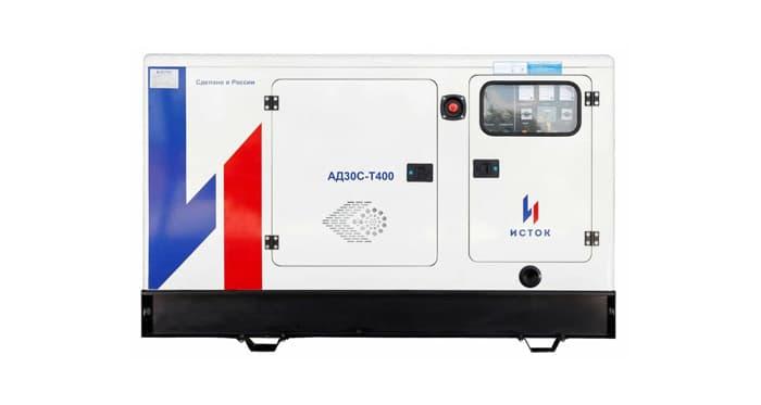 Дизельный генератор Исток АД30С-Т400-РПМ35-1 в кожухе с АВР ZH4100ZD