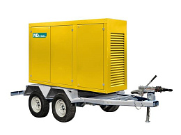 Дизельный генератор Mitsudiesel ЭД-16С-Т400-2РПМ29 в капоте на шасси с АВР MDK 30 4L