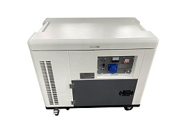 Дизельный генератор Амперос LDG 12000S-3 в шумозащитном кожухе с АВР