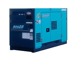 Дизельный генератор Airman SDG25S в кожухе с АВР V2403-E2B