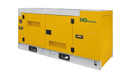 Дизельный генератор Mitsudiesel ЭД-80С-Т400-2РКМ29 в кожухе на шасси с АВР MDK 88 4LT