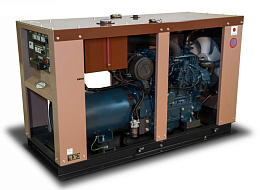 Дизельный генератор Toyo TG-30SPC в кожухе на шасси V3300