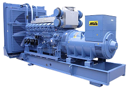 Дизельный генератор Mitsubishi 1520 кВт открытая